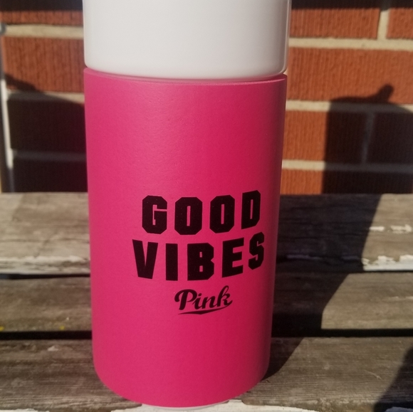 PINK water bottle with cozy - Picture 2 of 4